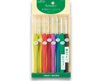 Clover Amure Crochet Hook Set 43-321 2.0-6.0mm MADE IN JAPAN