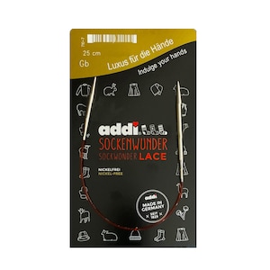 Addi 710-7-25cm circular knitting needles Socks/Sleeve Addi Lace Sockwonder