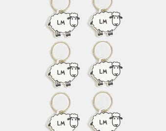 KnitPro Lantern Moon Metal Meadow Stich Markers (Set of 6) 350641