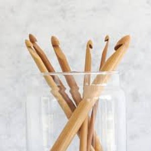 Crochet Hooks Bamboo, Natural Bamboo Jumbo Bamboo crochet hooks, large crochet hooks, perfect for merino wool, crochet needles