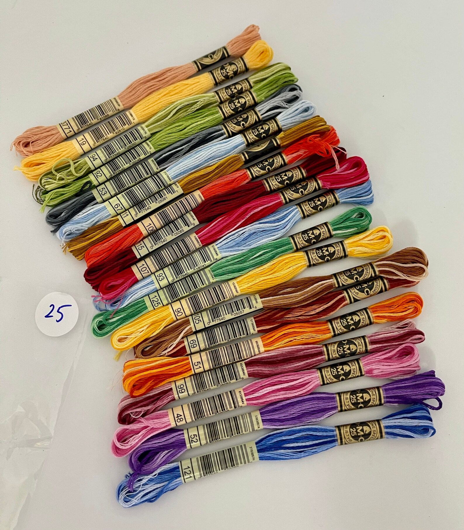 Set DMC Cotton Embroidery Floss Mouline Special Art 117 20 Etsy