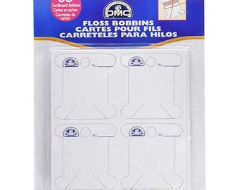 Floss Bobbins, wrapping cards, bobbins, wrapping cards DMC, yarn sorter, cardboard wrapping cards- 56cards/unit