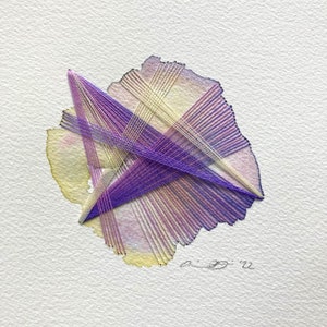 Watercolor and Embroidery in Lavender Lemonade image 1