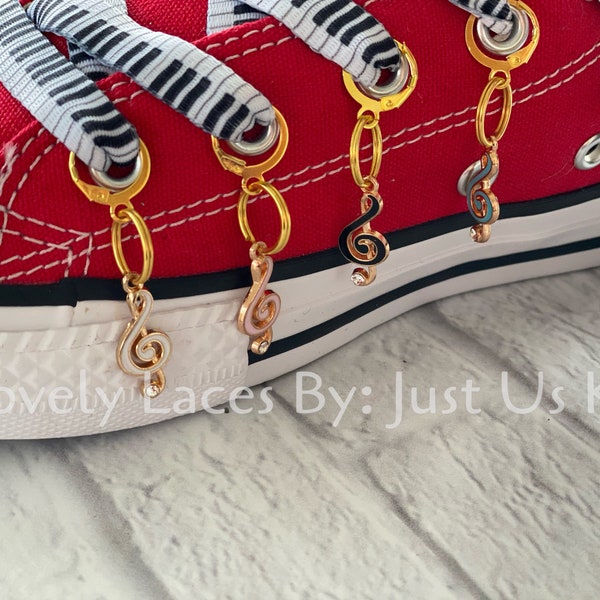 Musiknoten und Instrument Charms für Sneaker oder Armbänder