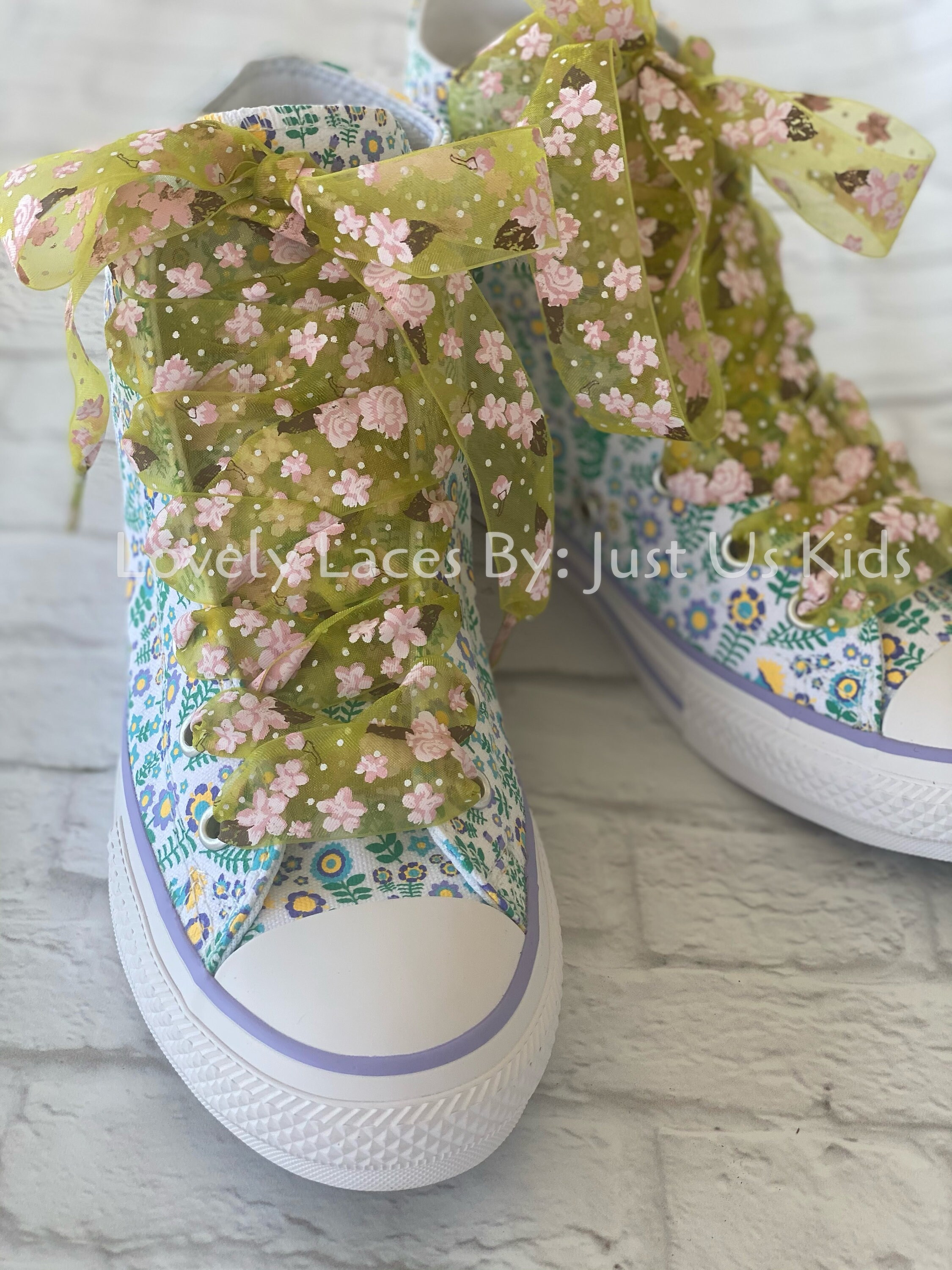floral shoe laces