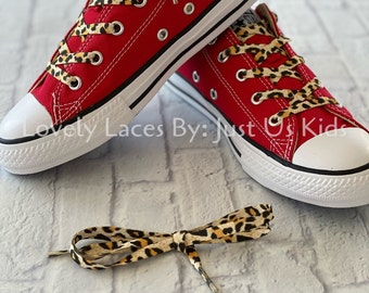 Leopard Print Shoelaces