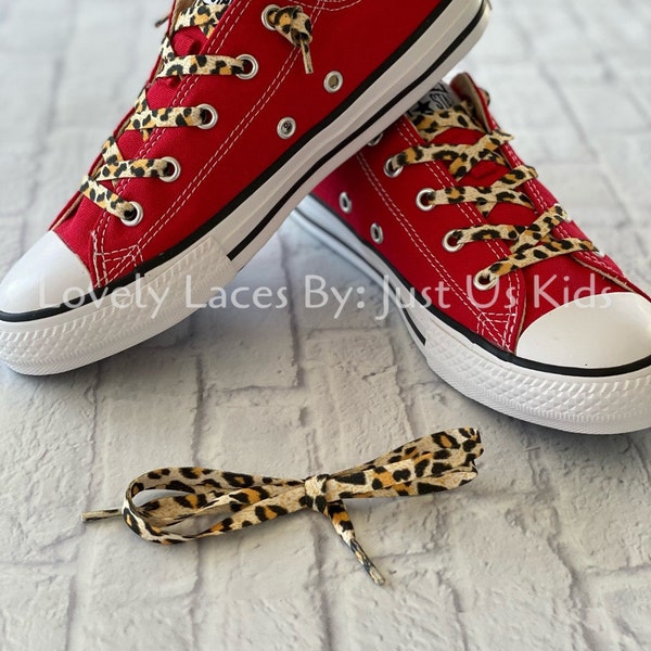 Leopard Print Shoelaces