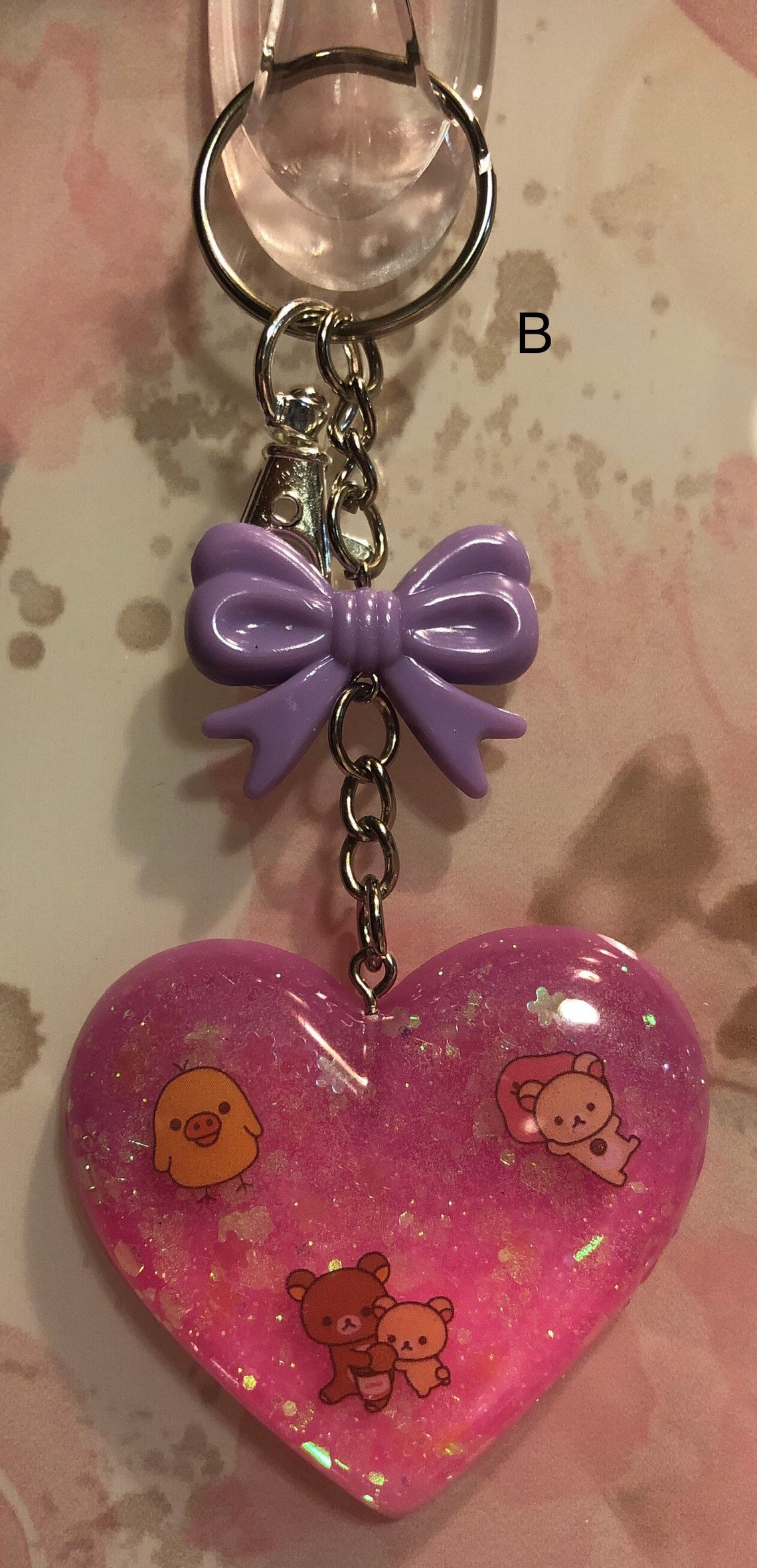 Kawaii Rilakkuma keychain resin charm Etsy