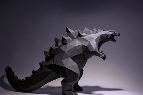 ゴジラ ペーパークラフト付録のペーパークラフト本 厚紙素材な本 紙工作[くもんのペーパークラフト ゴジラ : GODZILLA CRAFT