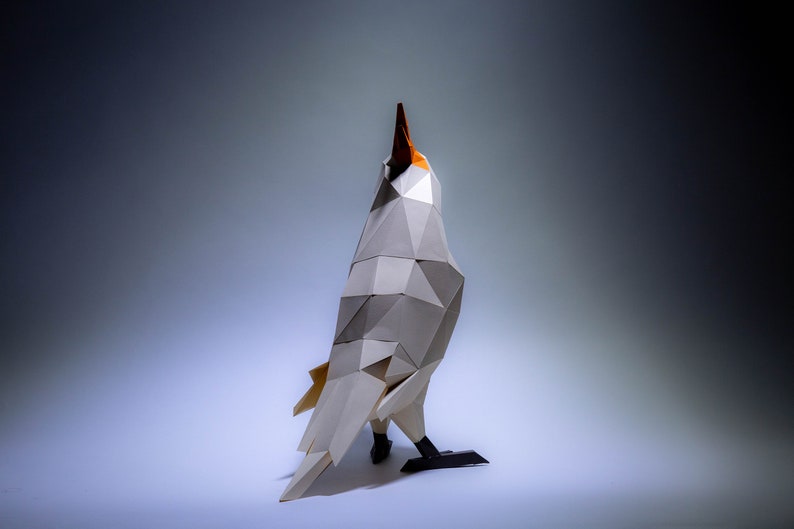 Parrot Peper Craft Parrot Digital Template Parrot Kit DIY Parrot Model Papercraft Kit Parrot low poly Parrot Well