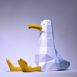Goose Sit and Seagull Sit Paper Craft, Digital Template, Origami, PDF ...