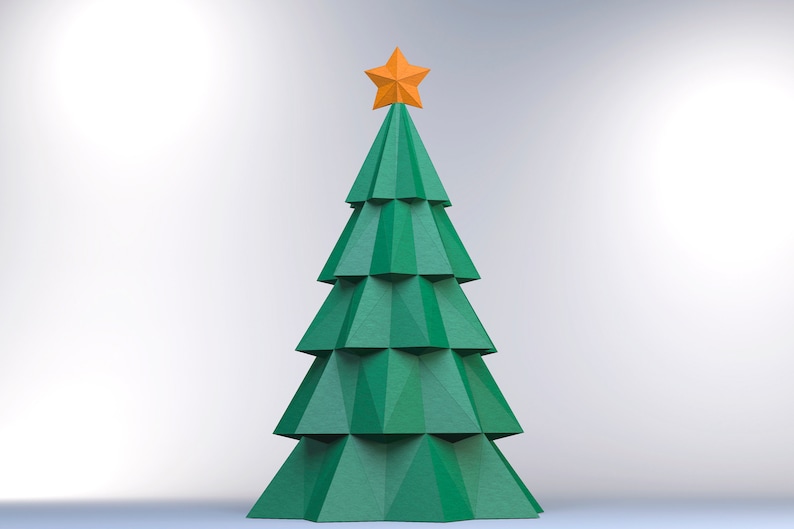 Santa's Hat Papercraft Christmas Tree Christmas Tree - Etsy