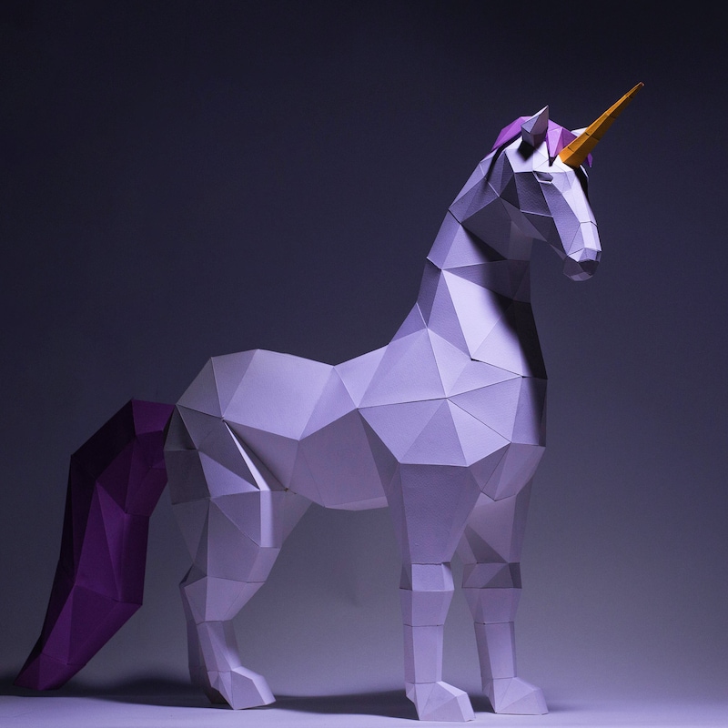 Unicorn Template - Etsy