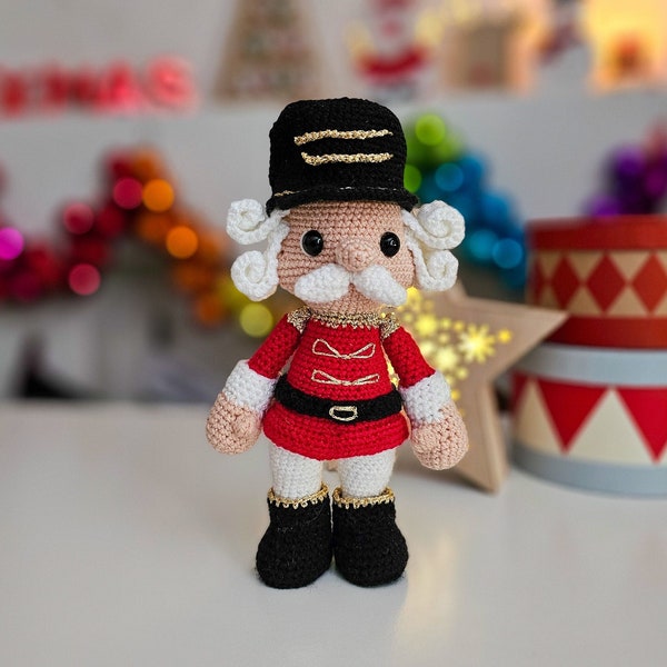 Amigurumi Nutcracker | Crochet Nutcracker | Crackerjak the Nutcracker | Nutcracker Pattern | Crochet Pattern | Amigurumi Pattern |