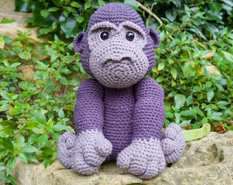 Amigurumi Gorilla | Crochet Gorilla | Gumball the Gorilla | Gorillla Pattern | Gorilla | Amigurumi Pattern, Gorilla Crochet Pattern