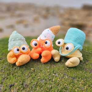 Amigurumi/Crochet Crab: Chowder the Crab (PDF Pattern)