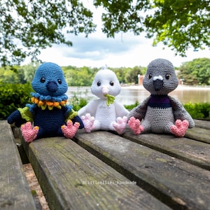 Amigurumi Pigeon | Crochet Pigeon | Pancake the Pigeon | Nicobar Pattern | Dove Pattern | Bird Amigurumi | Bird Amigurumi Pattern