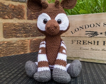 Amigurumi Okapi | Crochet Okapi | Pepsi the Okapi | Okapi Pattern | Okapi Amigurumi Pattern | Okapi Crochet Pattern