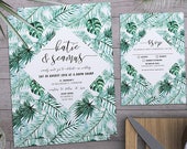 Destination Wedding | Tropical Wedding | Wedding Suite | Beach Wedding | Island Wedding | Custom Wedding | Palms | Printable | Custom | DIY