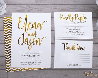 Wedding Invitation | Printable | Gold Wedding | Simple Wedding | Custom Wedding | Gold | Custom | Elegant Invitation | Simple Invitation