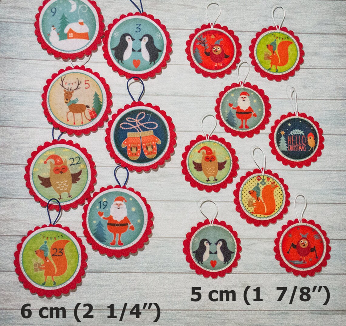 advent-calendar-ornaments-christmas-ornaments-kids-advent-kids-etsy