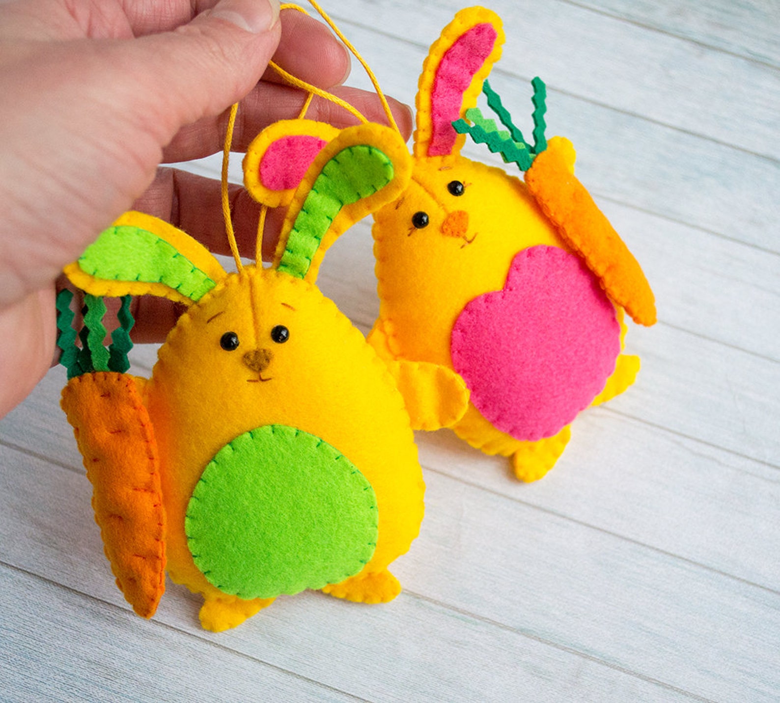 Easter decor Easter bunny Cute bunny Rabbit decor Kawaii gift Etsy