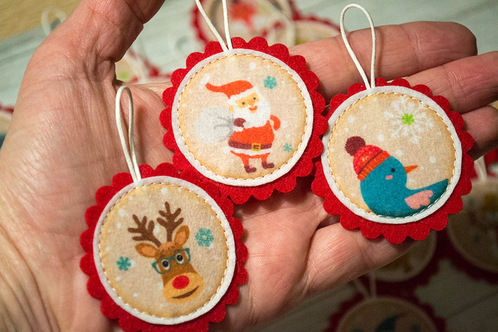 Advent Calendar Ornaments Christmas Ornaments Kids Advent Kids Etsy