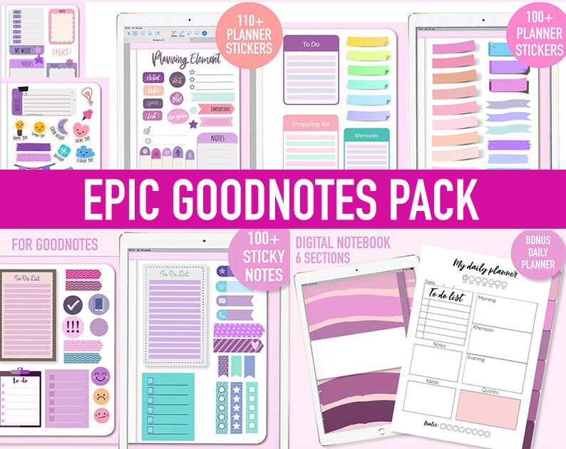 GoodNotes Stickers Book Digital Stickers GoodNotes Pack Etsy