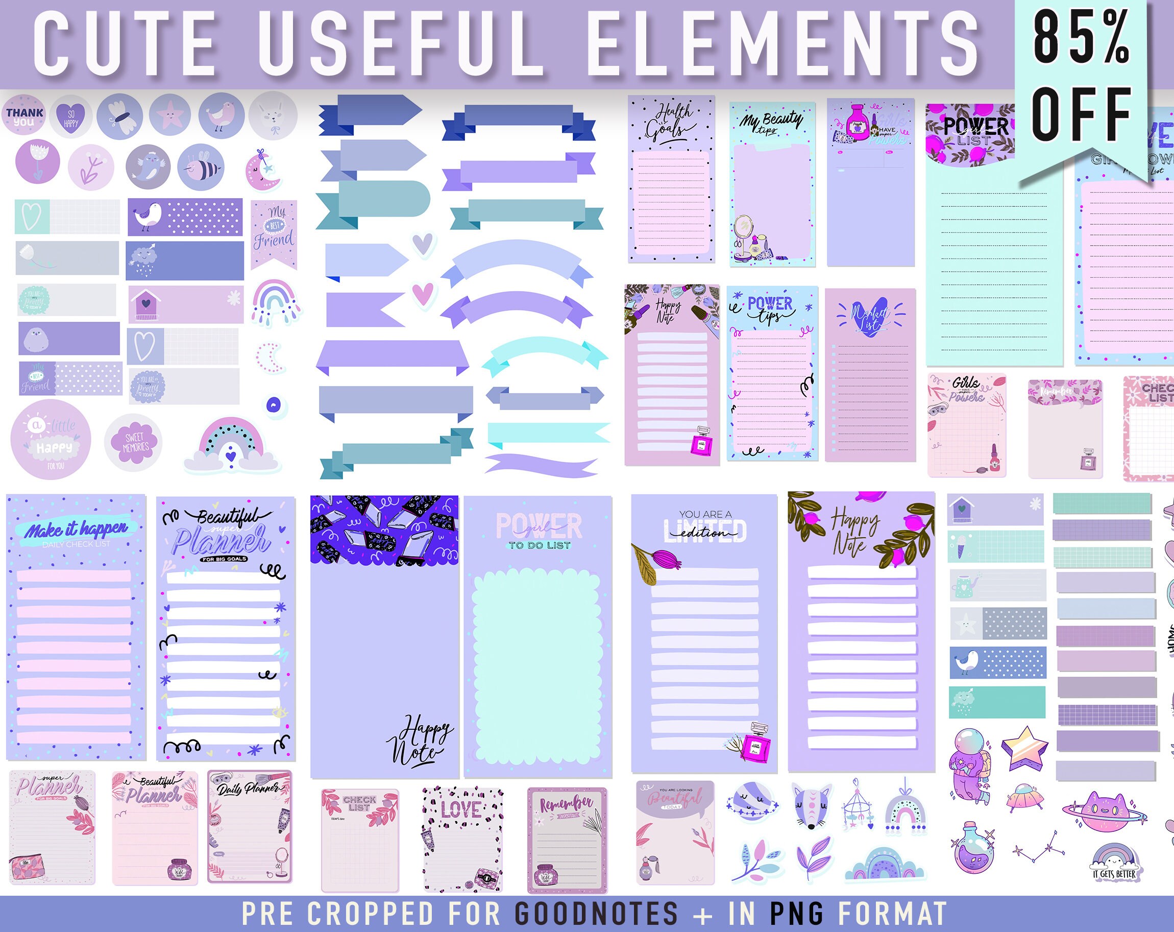 Goodnotes Stickers Goodnotes Sticker Pack Goodnotes Png Etsy