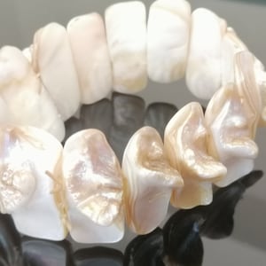 SALE Unique Handwork Bracelet From Okhrid Macedonia Vintage Mother of Pearl Jewelry Rare Boho Elegant Stylish Unusual with Love to Nature
