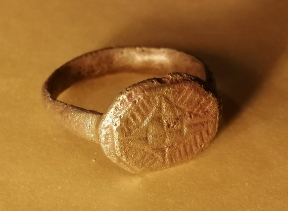 UNIQUE Bulgarian Ring Bronze 1930s Kingdom Bulgar… - image 1
