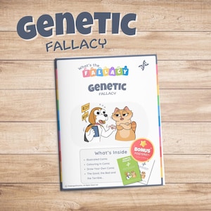 Genetic Fallacy Activity Pack: Fun Critical Thinking & Comprehension Worksheets for Kids