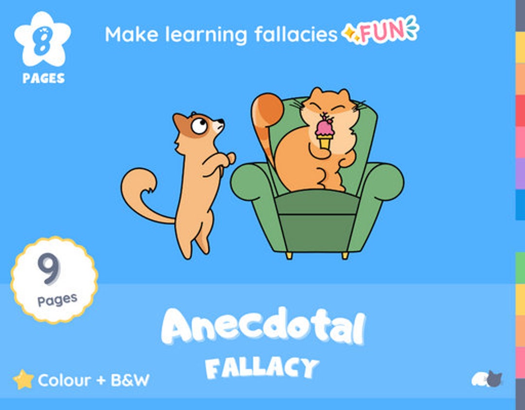 Logical Fallacies Anecdotal Fallacy Etsy
