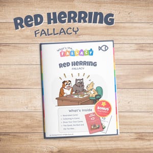 Red Herring Fallacy Activity Pack: Fun Critical Thinking & Comprehension Worksheets for Kids