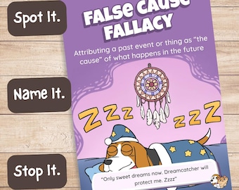 Póster de Causa Falsa para Desarrollar el Pensamiento Crítico (Descarga Digital)