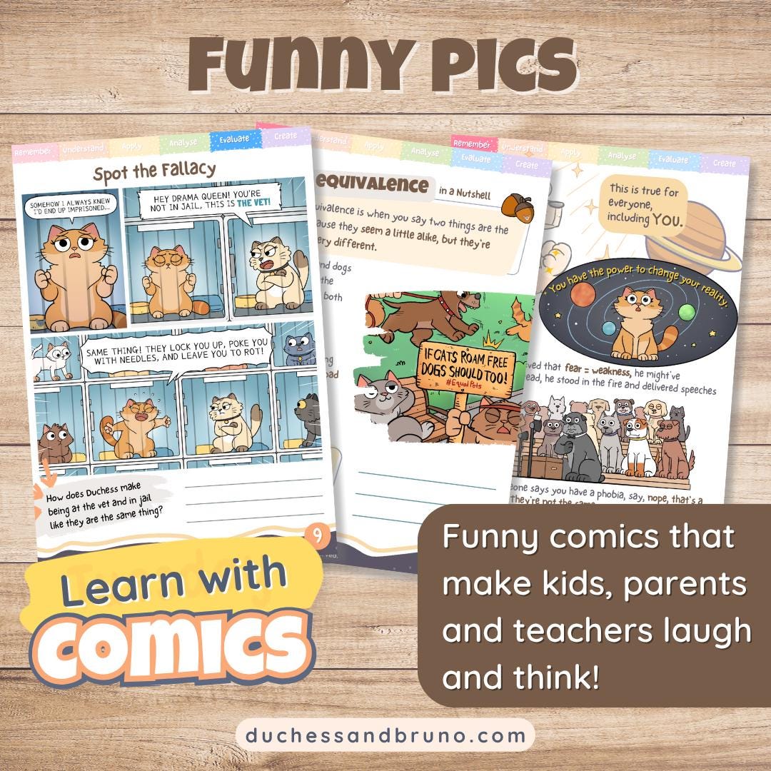 False Equivalence Fallacy Activity Pack: Critical Thinking Worksheets ...