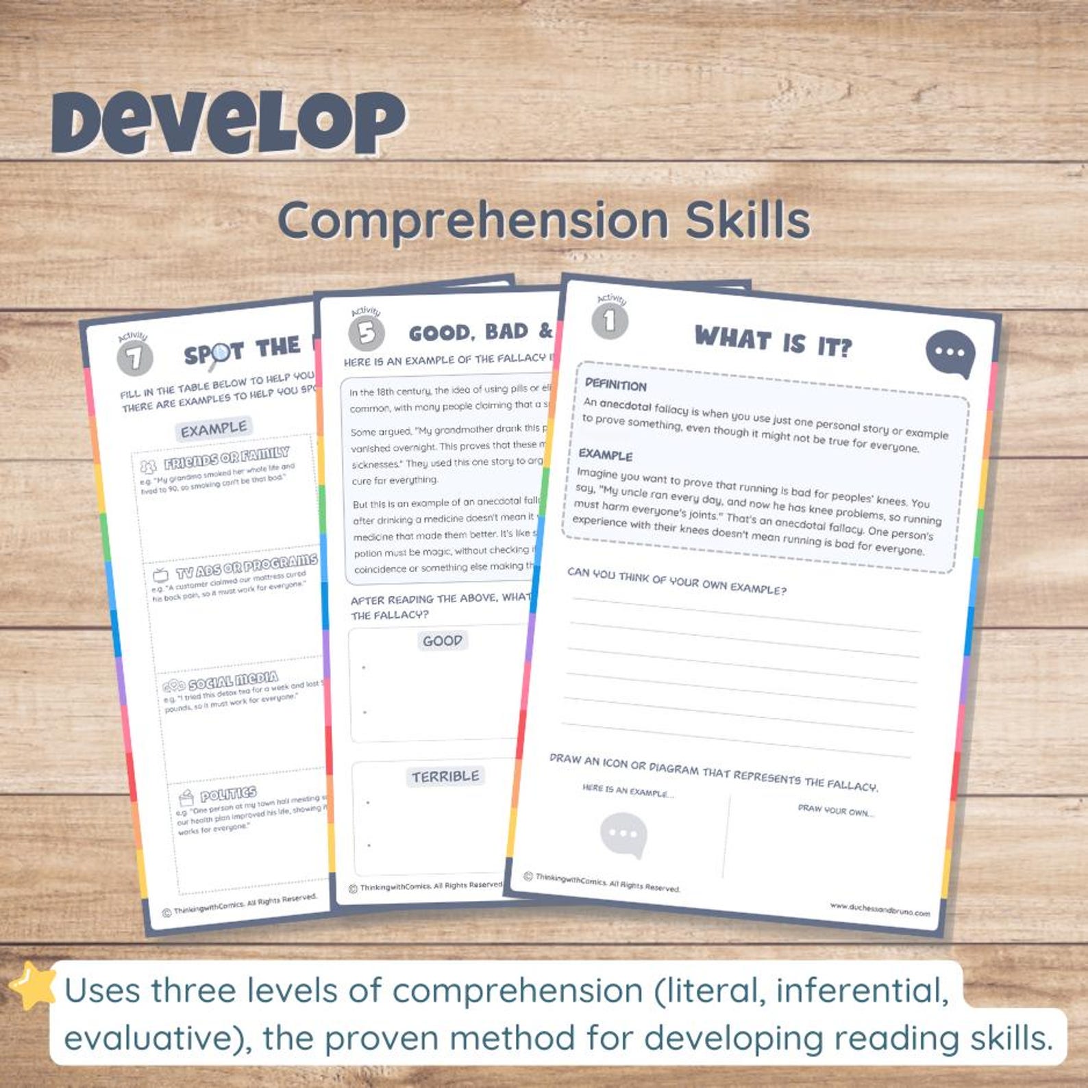 Anecdotal Fallacy Activity Pack: Fun Critical Thinking and ...