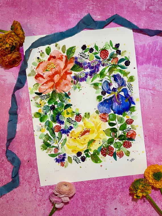 A3 Multiple Choice - Watercolour Prints - Botanical, Flowers, Florist, Garden