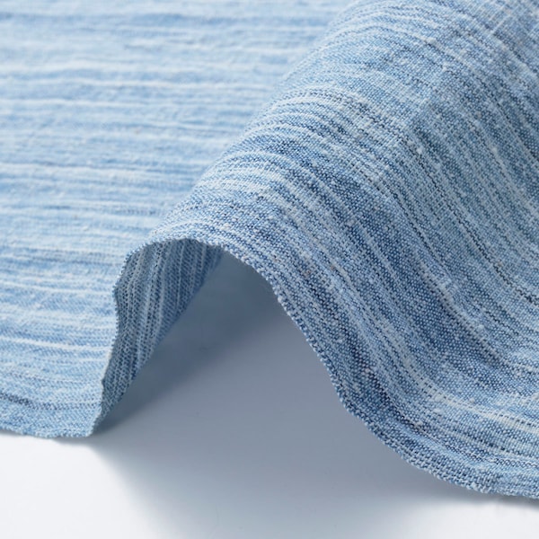 Kon-Hake-Kasuri (dark blue brush dye-patterning) by the half yard, Indigo Kasuri Fabric