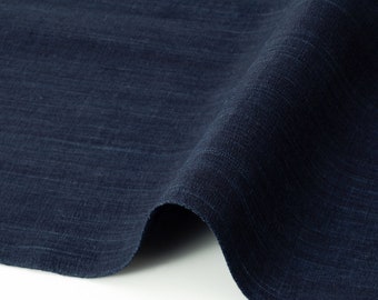 Japanese indigo Cotton Fabric By the yard, Matsusaka Cotton thick dark blue (pure indigo)