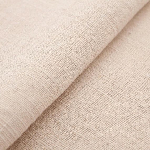 Ecru Cotton Hemp Fabric by the yard– Menasa Fushiori from Japan – Light & Breathable