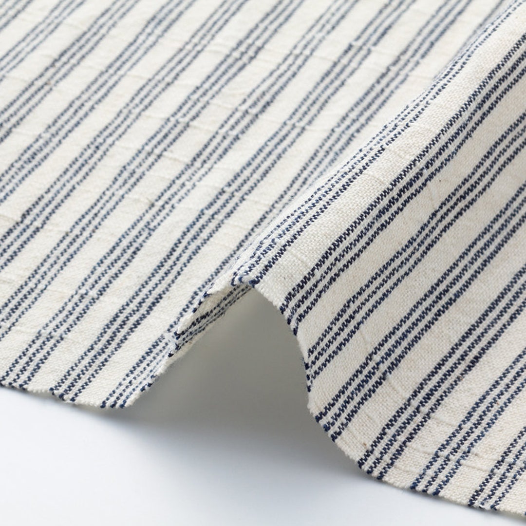 Cotton Fabric by the Yard Sanbon-shimawhite Stripes - Etsy