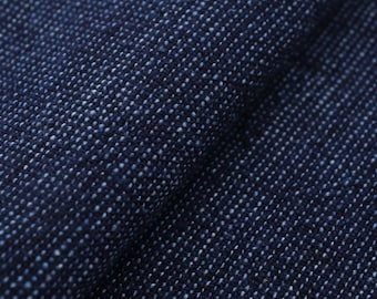 Authentic Japanese Indigo-Dyed Dungaree Fabric – Shimo-furi Marbling Pattern – 100% Cotton by the Yard