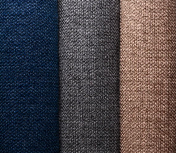 Indigo Sashiko Fabric by the Half Yard, Sashi-ori (sashiko Weave
