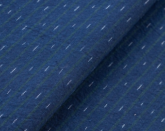 Kasuri fabric by the half yard, &quot;Daimyo-striped with Kosame&quot; (drizzle)