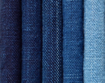 Japanese pure indigo fabric by the half yard, Matsusaka Cotton