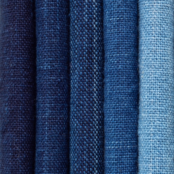 Tissu japonais indigo pur mètre carré, coton Matsusaka