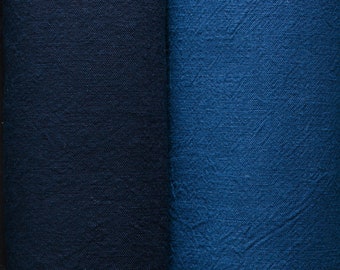 Authentic Japanese Heavyweight Fushi-ori Indigo-Dyed Cotton Fabric – 119cm Width – by the Yard