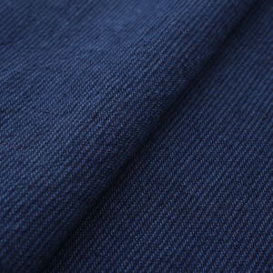 Sensuji – Traditioneller japanischer Indigo Baumwollstoff mit feinen Vertikalen Streifen – 100 cm Breite – Meterware
