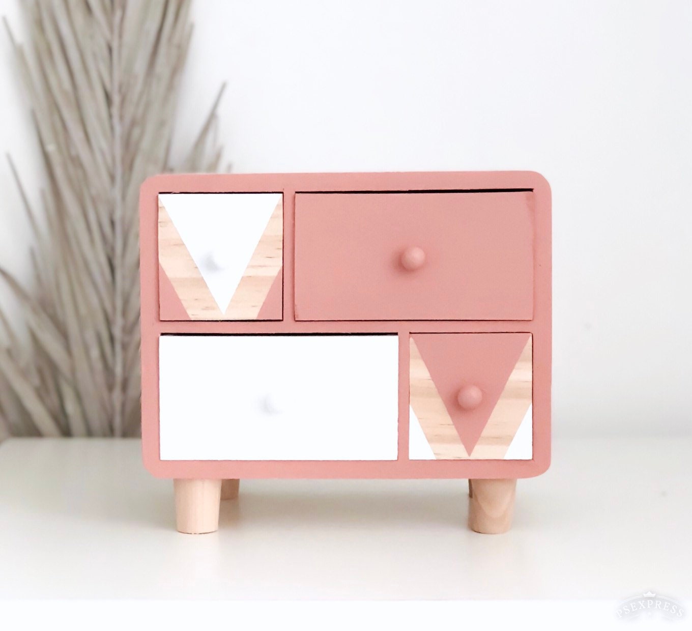 Mini Commode Scandinave sur Pieds- à Personnaliser - Ma Mini Rétro